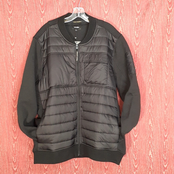 KRUMBA Black Lightweight Flight Full Zip Pockets Jacket Men's Sz 2XL NWT - Picture 2 of 16